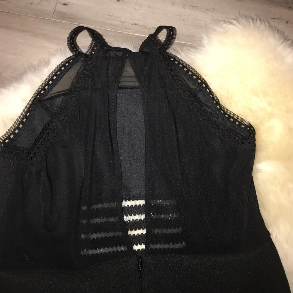 NWT Topshop Bodycon Black Sleeveless Dress US 8 - Picture 4 of 5